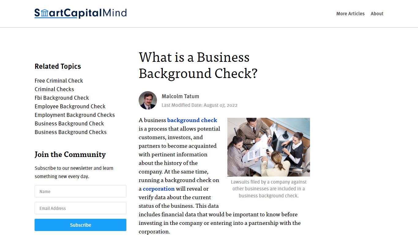 What is a Business Background Check? - Smart Capital Mind